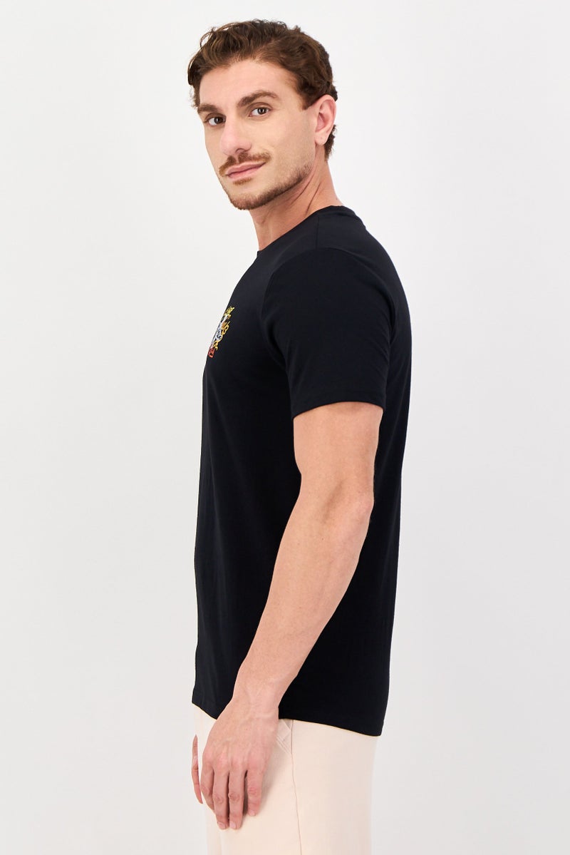 Hurley Men Sportswear Fit Short Sleeve Outdoor T-Shirt, Black - Image 2
